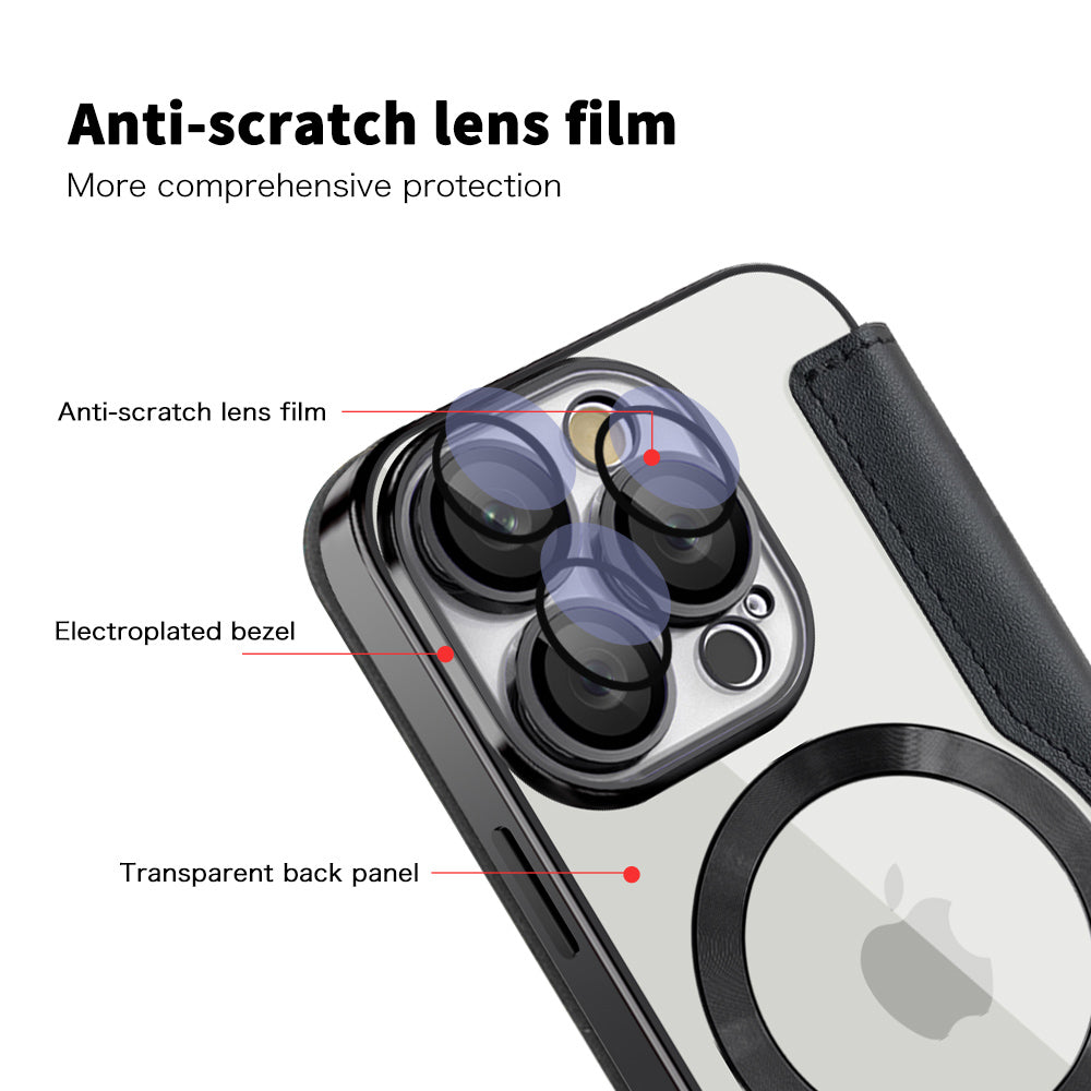 Husa de protectie Techsuit SmartMag Book compatibil cu iPhone 16 Pro Max, Negru