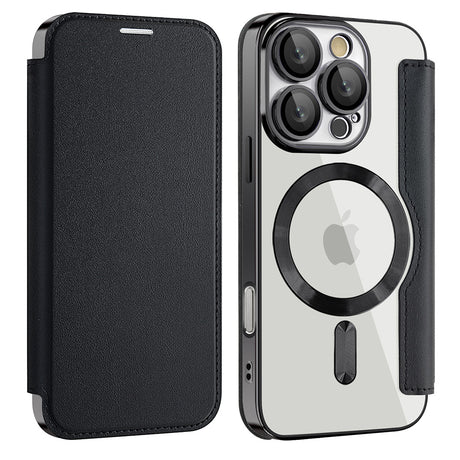 Husa de protectie Techsuit SmartMag Book compatibil cu iPhone 16 Pro Max, Negru