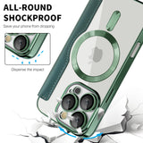 Husa de protectie Techsuit SmartMag Book compatibil cu iPhone 16 Pro Max, Verde