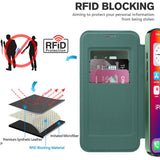 Husa de protectie Techsuit SmartMag Book compatibil cu iPhone 16 Pro Max, Verde