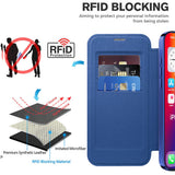 Husa de protectie Techsuit SmartMag Book compatibil cu iPhone 16 Pro Max, Albastru