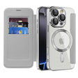 Husa de protectie Techsuit SmartMag Book compatibil cu iPhone 16 Pro Max, Gri
