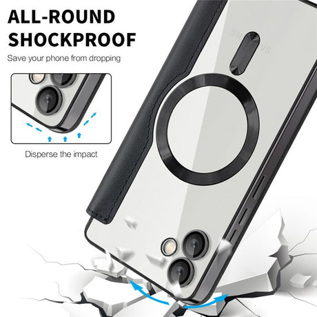 Husa de protectie Techsuit SmartMag Book compatibil cu Samsung Galaxy A05, Negru
