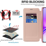 Husa de protectie Techsuit SmartMag Book compatibil cu Samsung Galaxy A05, Roz