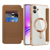 Husa de protectie Techsuit SmartMag Book compatibil cu Samsung Galaxy A05, Maro