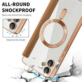 Husa de protectie Techsuit SmartMag Book compatibil cu Samsung Galaxy A05, Maro