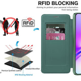 Husa de protectie Techsuit SmartMag Book compatibil cu Samsung Galaxy A05, Verde