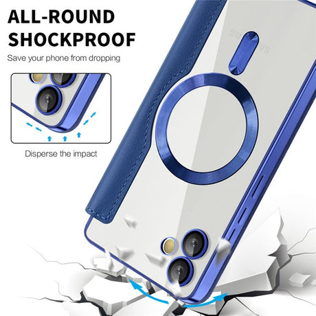 Husa de protectie Techsuit SmartMag Book compatibil cu Samsung Galaxy A05, Albastru
