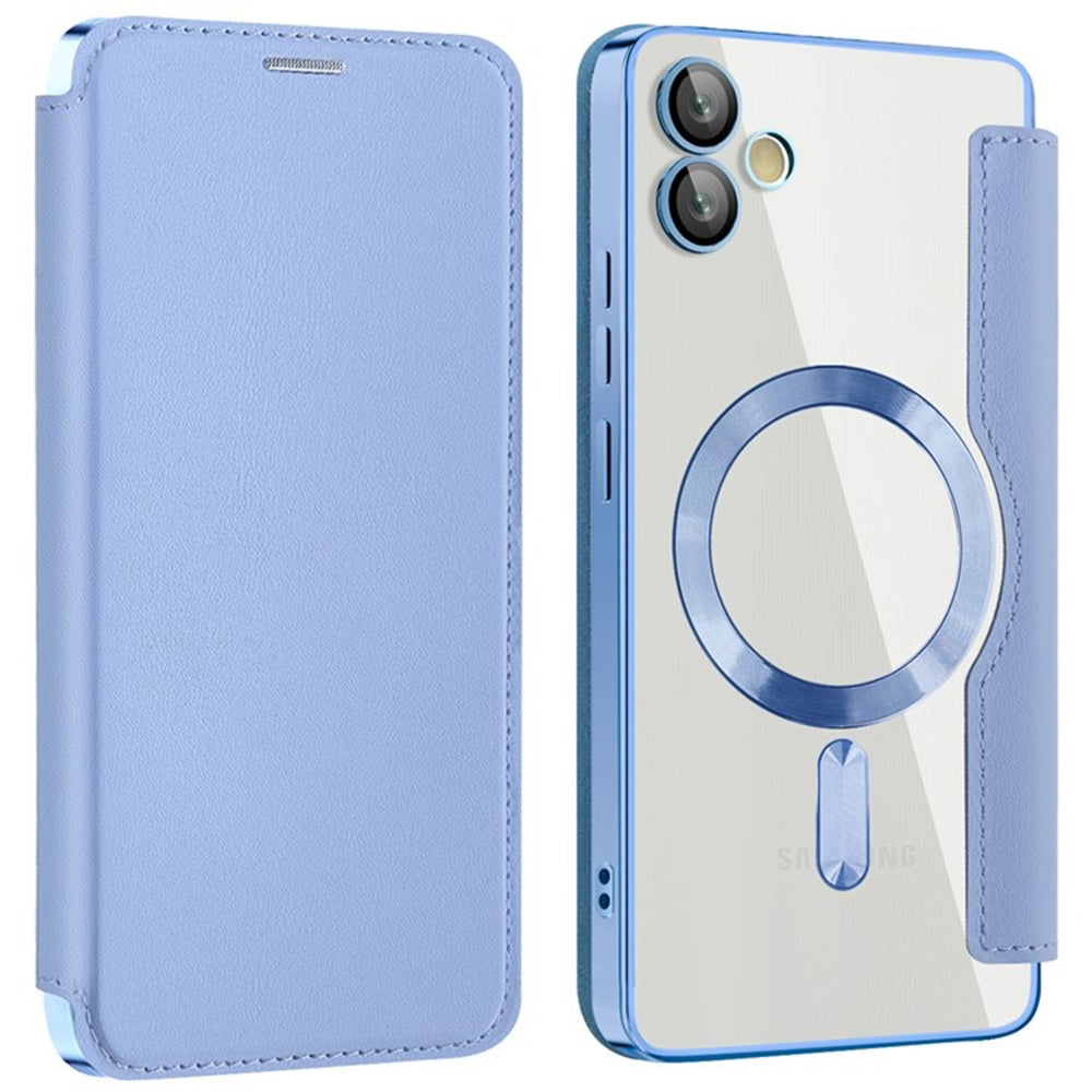 Husa de protectie Techsuit SmartMag Book compatibil cu Samsung Galaxy A05, Albastru Deschis
