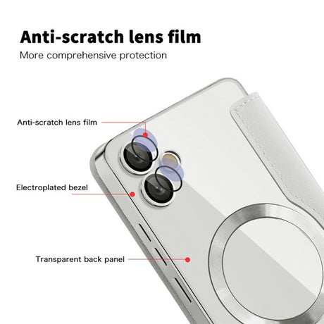 Husa de protectie Techsuit SmartMag Book compatibil cu Samsung Galaxy A05, Gri