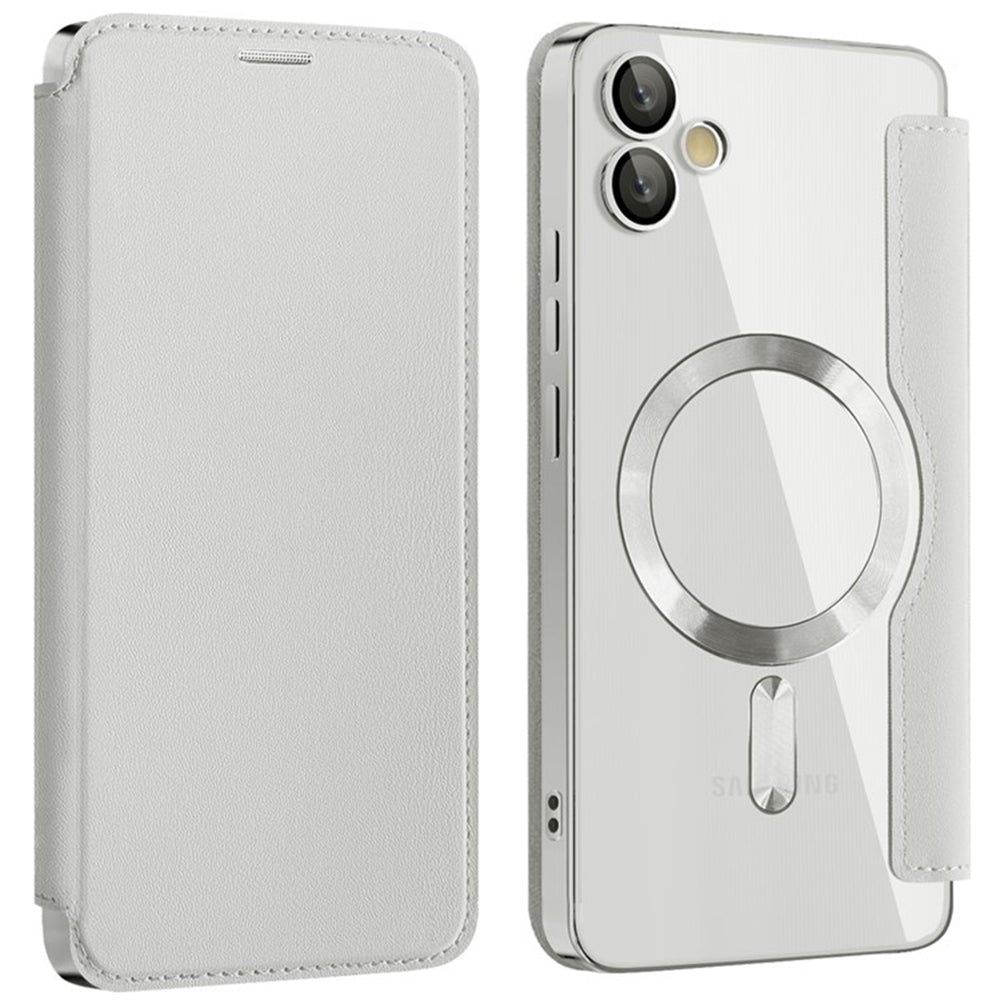 Husa de protectie Techsuit SmartMag Book compatibil cu Samsung Galaxy A05, Gri