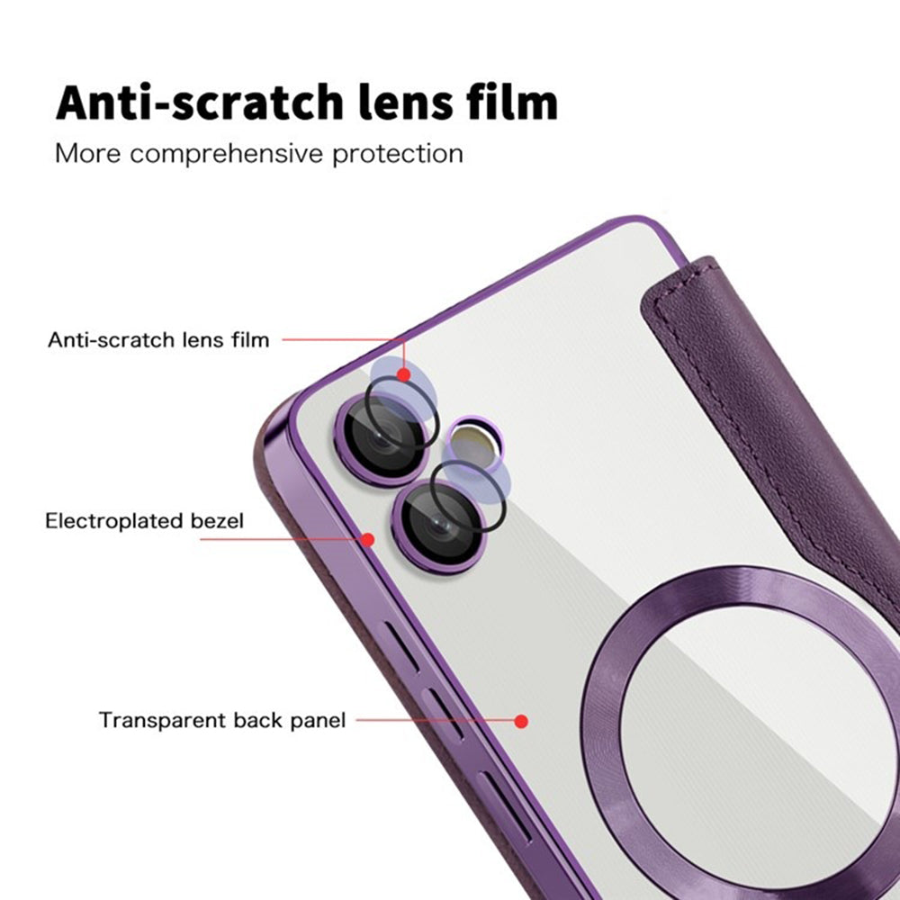 Husa de protectie Techsuit SmartMag Book compatibil cu Samsung Galaxy A05, Mov
