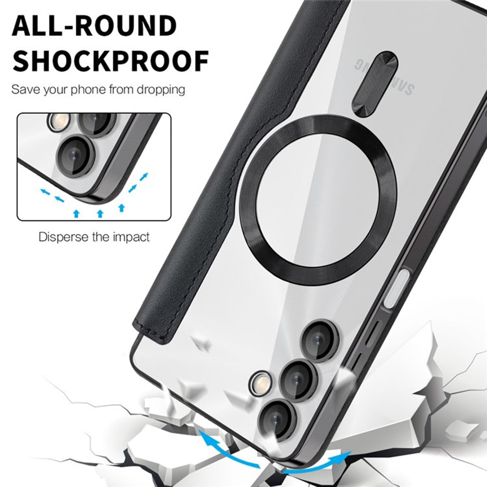 Husa de protectie Techsuit SmartMag Book compatibil cu Samsung Galaxy A05s, Negru