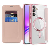 Husa de protectie Techsuit SmartMag Book compatibil cu Samsung Galaxy A05s, Roz