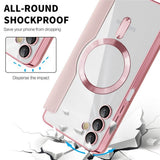 Husa de protectie Techsuit SmartMag Book compatibil cu Samsung Galaxy A05s, Roz