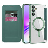 Husa de protectie Techsuit SmartMag Book compatibil cu Samsung Galaxy A05s, Verde