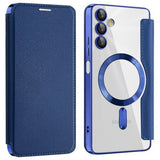 Husa de protectie Techsuit SmartMag Book compatibil cu Samsung Galaxy A05s, Albastru