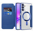 Husa de protectie Techsuit SmartMag Book compatibil cu Samsung Galaxy A05s, Albastru