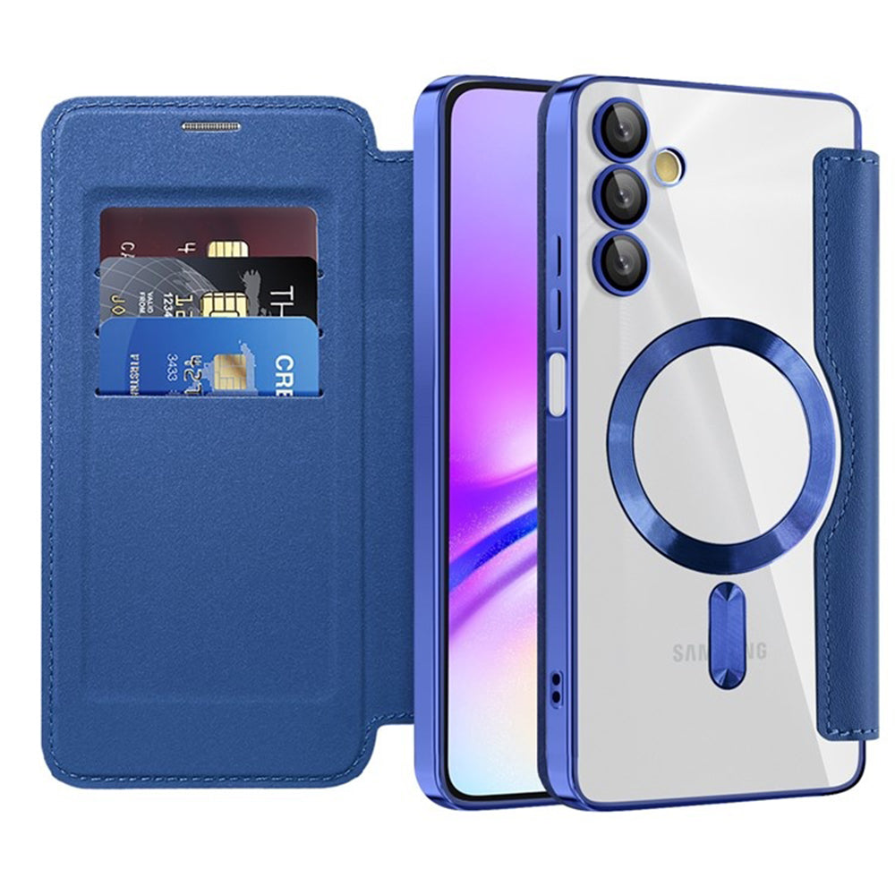 Husa de protectie Techsuit SmartMag Book compatibil cu Samsung Galaxy A05s, Albastru