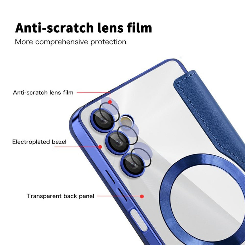 Husa de protectie Techsuit SmartMag Book compatibil cu Samsung Galaxy A05s, Albastru