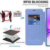 Husa de protectie Techsuit SmartMag Book compatibil cu Samsung Galaxy A05s, Albastru Deschis