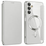 Husa de protectie Techsuit SmartMag Book compatibil cu Samsung Galaxy A05s, Gri