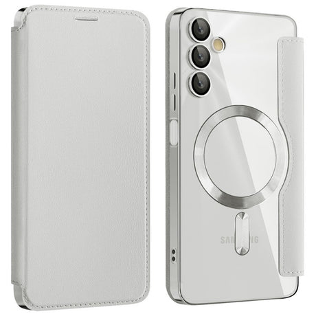 Husa de protectie Techsuit SmartMag Book compatibil cu Samsung Galaxy A05s, Gri