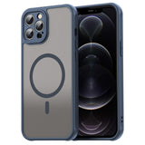 Husa de protectie Techsuit HaloFrost II MagSafe compatibil cu iPhone 12 Pro Max, Bleumarin