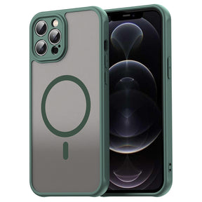 Husa de protectie Techsuit HaloFrost II MagSafe compatibil cu iPhone 12 Pro Max, Verde