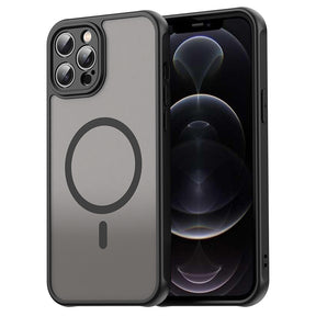 Husa de protectie Techsuit HaloFrost II MagSafe compatibil cu iPhone 12 Pro Max, Negru