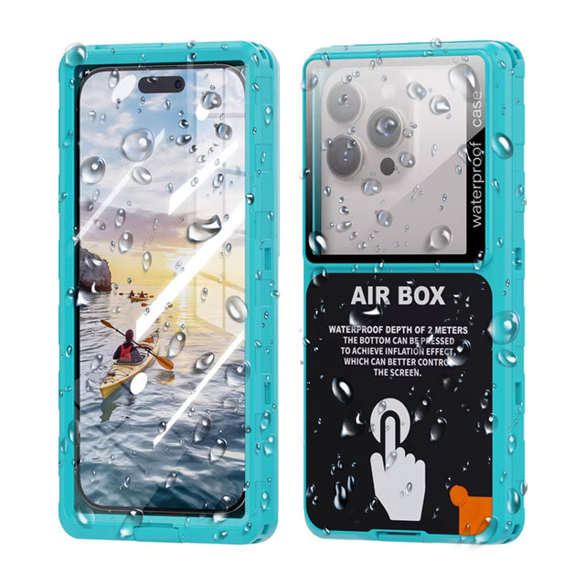 ShellBox AirBox Waterproof IP68 Case (max. 6.9 inch), Universal Phone Model (max. 15mm depth), Albastru