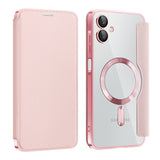 Husa de protectie Techsuit SmartMag Book compatibil cu Samsung Galaxy A06, Roz
