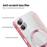 Husa de protectie Techsuit SmartMag Book compatibil cu Samsung Galaxy A06, Roz