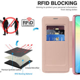Husa de protectie Techsuit SmartMag Book compatibil cu Samsung Galaxy A06, Roz