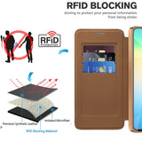 Husa de protectie Techsuit SmartMag Book compatibil cu Samsung Galaxy A06, Maro