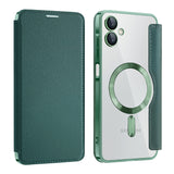 Husa de protectie Techsuit SmartMag Book compatibil cu Samsung Galaxy A06, Verde