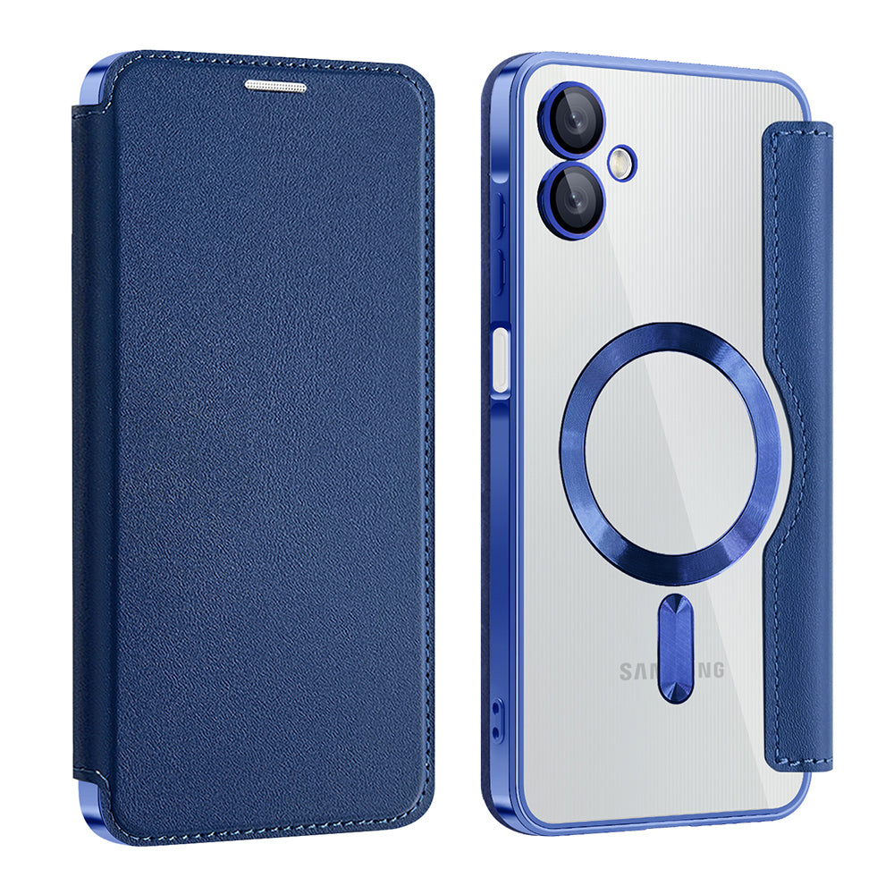Husa de protectie Techsuit SmartMag Book compatibil cu Samsung Galaxy A06, Albastru