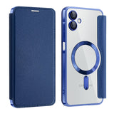 Husa de protectie Techsuit SmartMag Book compatibil cu Samsung Galaxy A06, Albastru