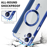 Husa de protectie Techsuit SmartMag Book compatibil cu Samsung Galaxy A06, Albastru