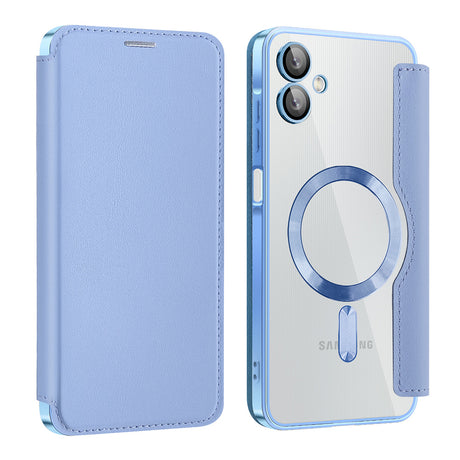 Husa de protectie Techsuit SmartMag Book compatibil cu Samsung Galaxy A06, Albastru Deschis
