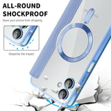 Husa de protectie Techsuit SmartMag Book compatibil cu Samsung Galaxy A06, Albastru Deschis