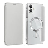Husa de protectie Techsuit SmartMag Book compatibil cu Samsung Galaxy A06, Gri