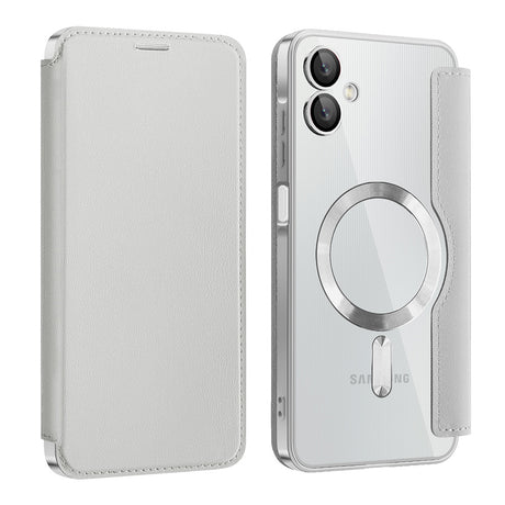 Husa de protectie Techsuit SmartMag Book compatibil cu Samsung Galaxy A06, Gri