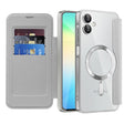 Husa de protectie Techsuit SmartMag Book compatibil cu Samsung Galaxy A06, Gri