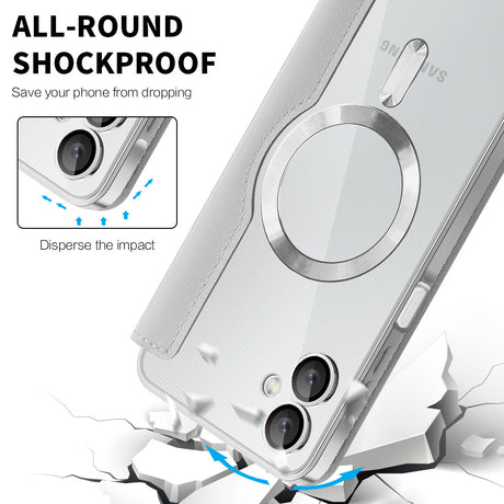 Husa de protectie Techsuit SmartMag Book compatibil cu Samsung Galaxy A06, Gri