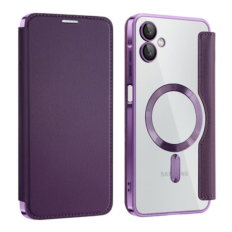 Husa de protectie Techsuit SmartMag Book compatibil cu Samsung Galaxy A06, Mov