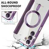 Husa de protectie Techsuit SmartMag Book compatibil cu Samsung Galaxy A15 4G / A15 5G, Mov