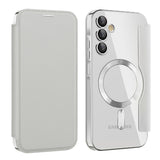 Husa de protectie Techsuit SmartMag Book compatibil cu Samsung Galaxy A15 4G / A15 5G, Gri