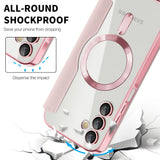 Husa de protectie Techsuit SmartMag Book compatibil cu Samsung Galaxy A15 4G / A15 5G, Roz