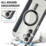 Husa de protectie Techsuit SmartMag Book compatibil cu Samsung Galaxy A15 4G / A15 5G, Negru